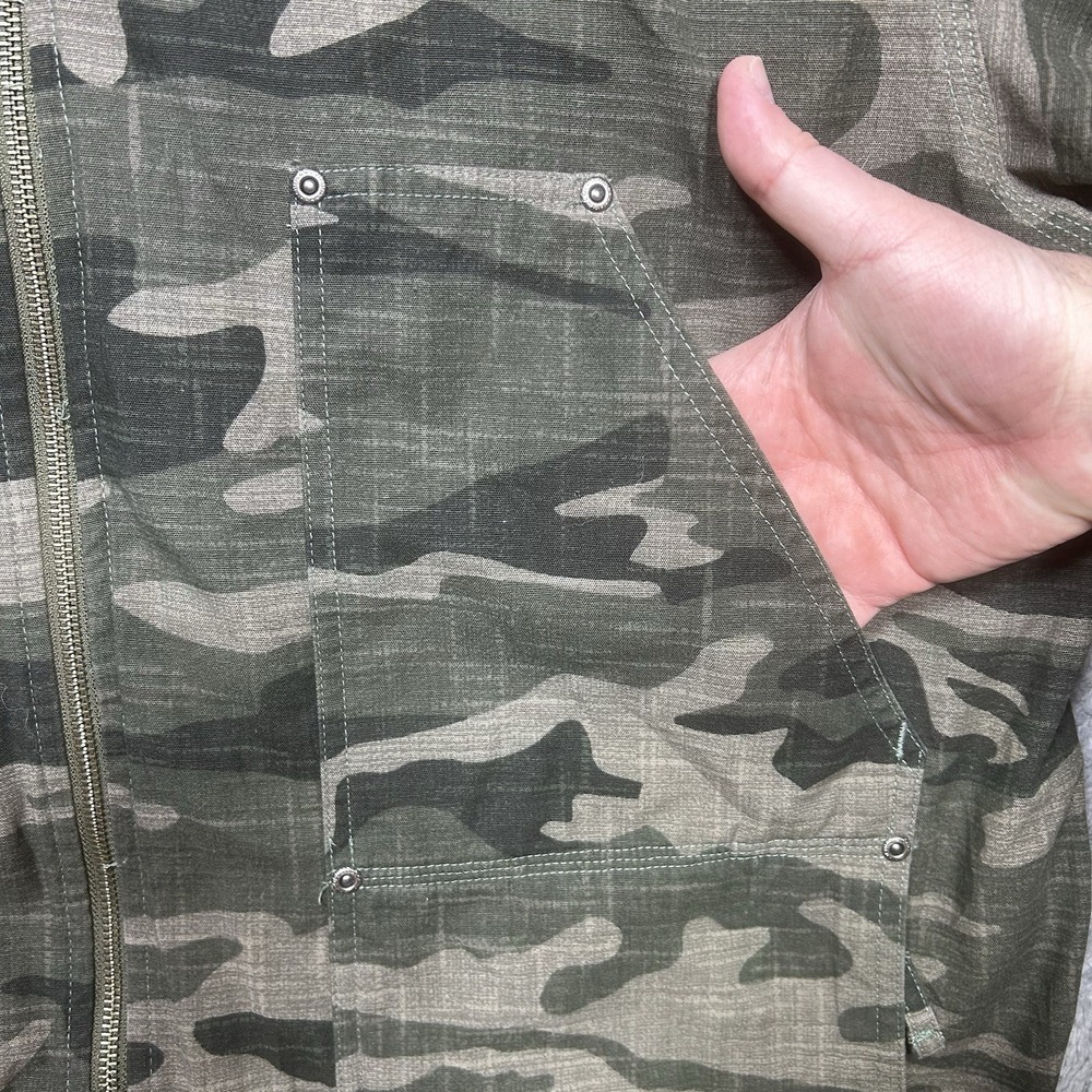 Columbia Loma Vista Hooded Jacket Mens L‎ Camo Camouflage Hunting *TINY HOLES - Picture 9 of 16